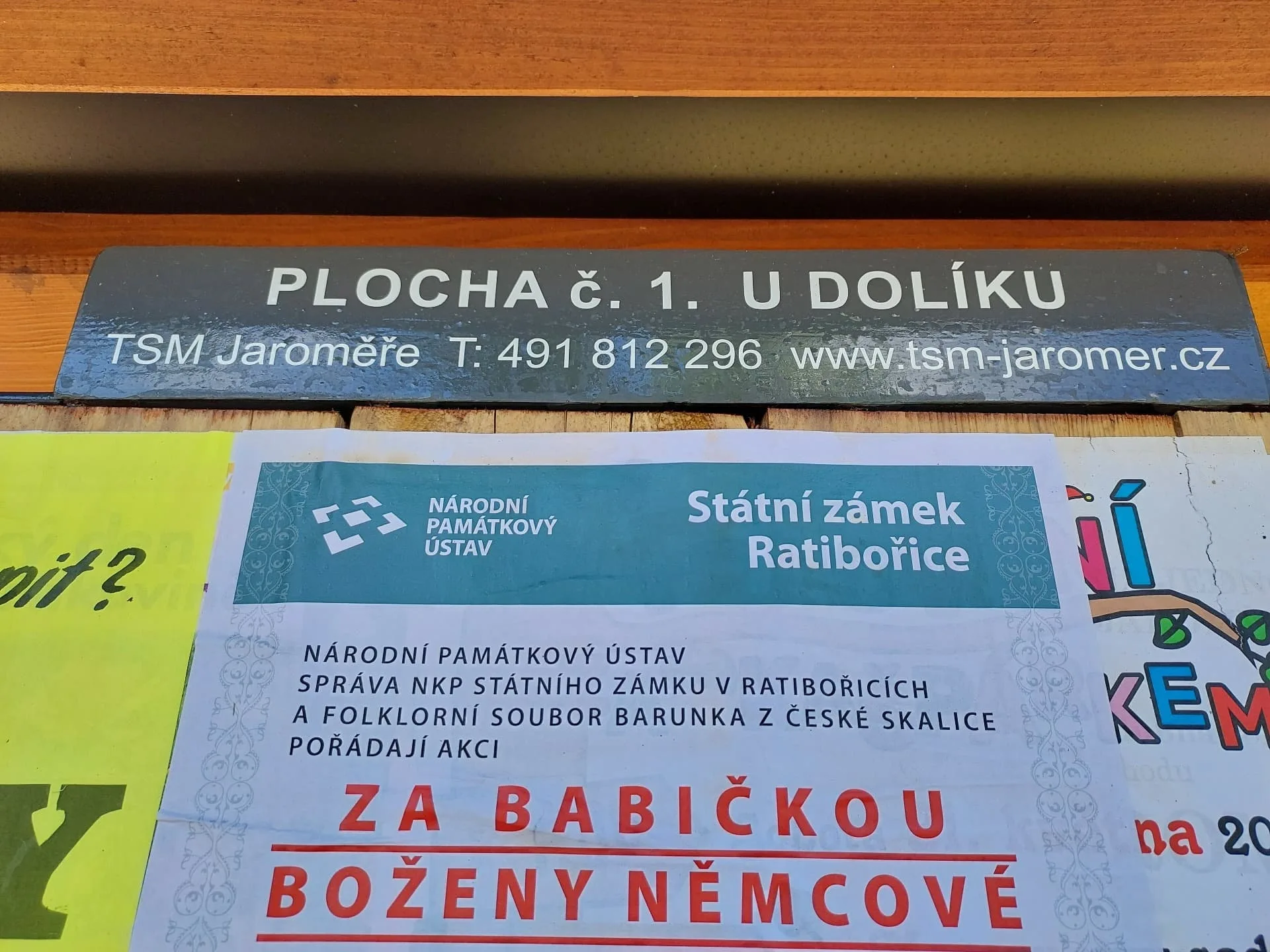 Označení nové konstrukce plakátové plochy