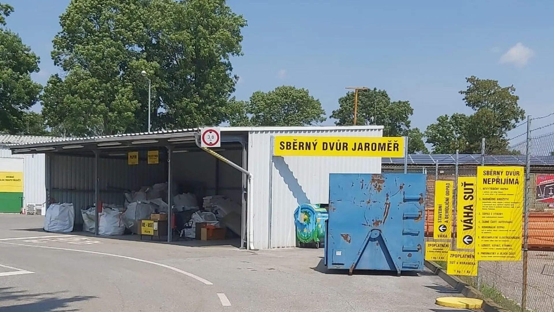 Sběrný dvůr na Valech 560